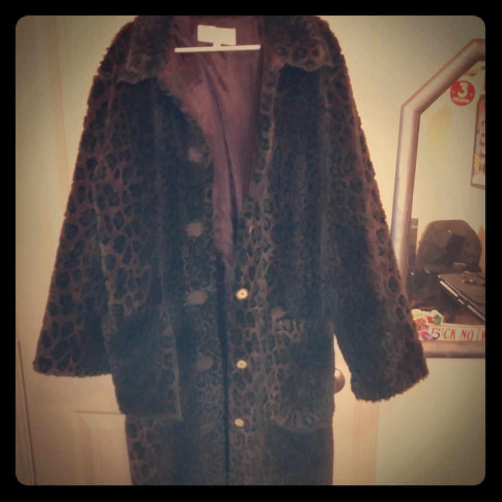 Tasha polizzi saddle blanket leapord print robe